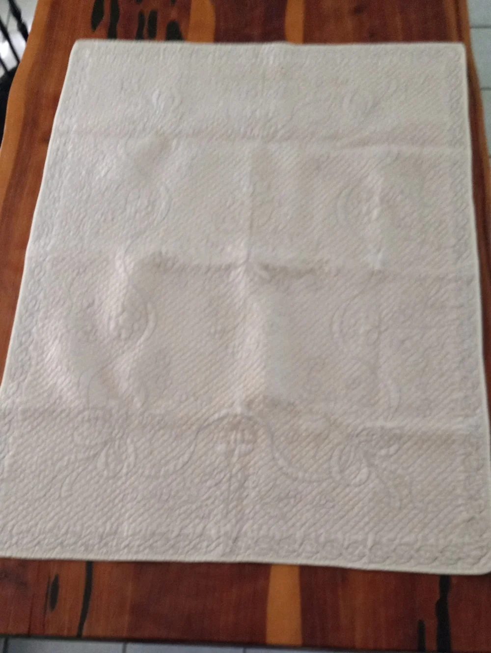 Handmade Hand-Embroidered Quilted Baby Blanket Lap Quilt - 34